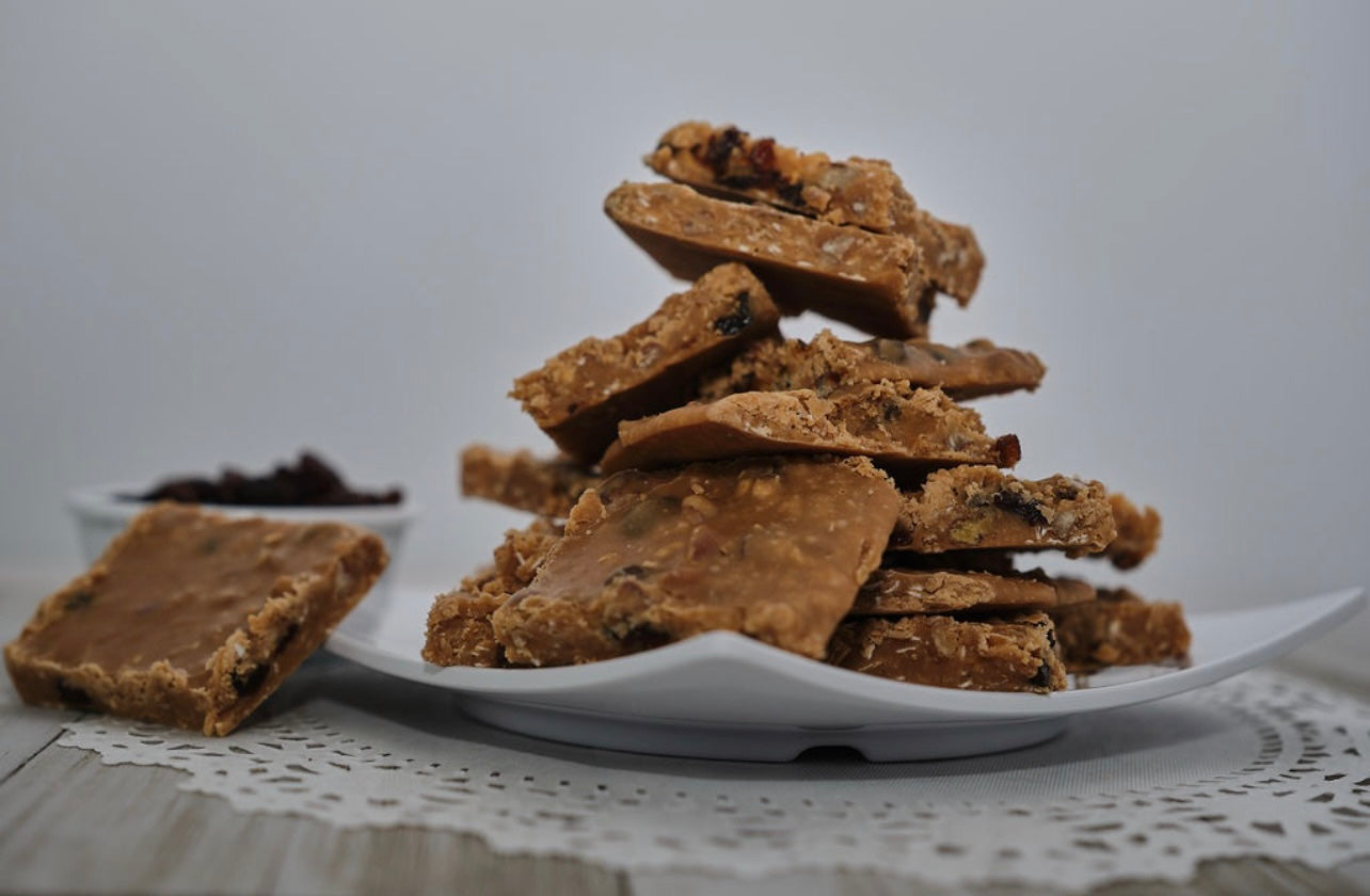Oatmeal Raisin Praline Bricks