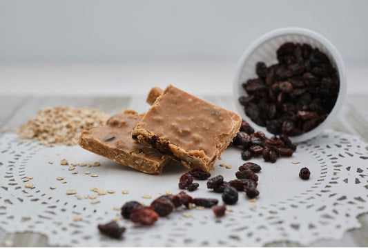 Oatmeal Raisin Praline Bricks