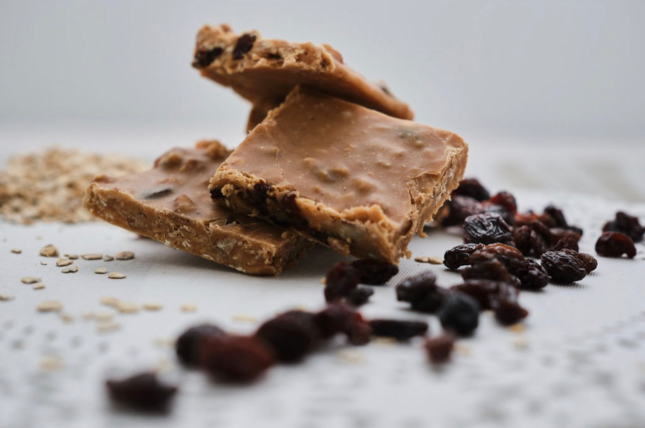 Oatmeal Raisin Praline Bricks